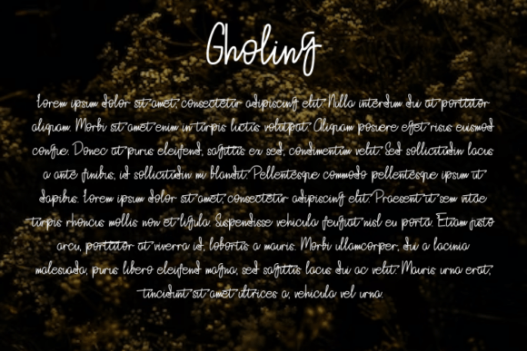 Gholing Font Poster 6