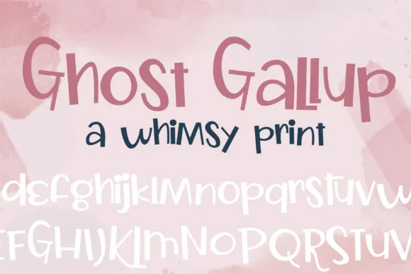 Ghost Gallup Font Poster 1