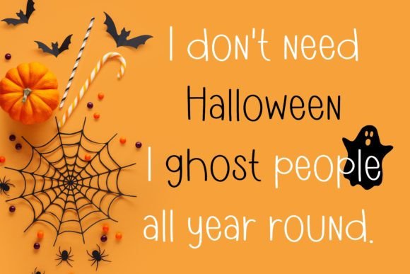 Ghost Monster Font Poster 2