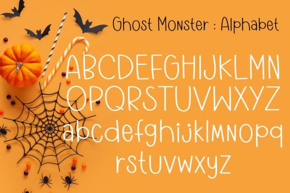 Ghost Monster Font Poster 3