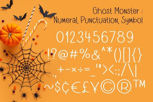 Ghost Monster Font Poster 4
