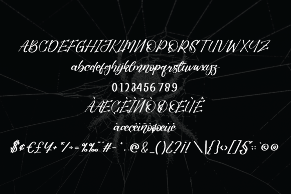 Ghost Spider Font Poster 4