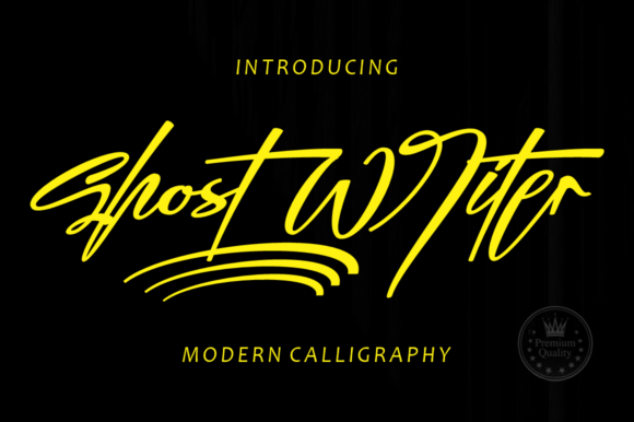 Ghost Writer Font Poster 1
