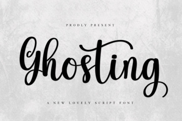 Ghosting Font Poster 1