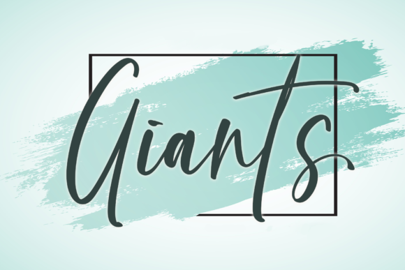 Giants Font Poster 1