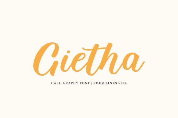 Gietha Font Poster 1