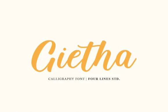 Gietha Font Gietha Font Poster 1