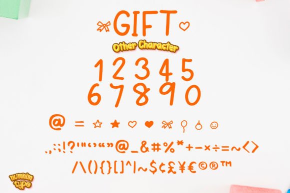 Gift Font Poster 8