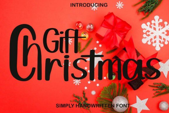 Gift Christmas Font Poster 1