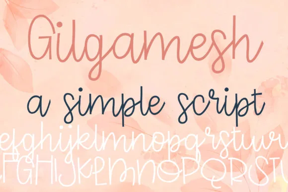 Gilgamesh Font Gilgamesh Font Poster 1