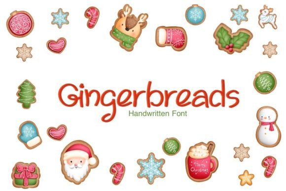 Gingerbreads Font Poster 1
