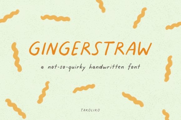 Gingerstraw Font Poster 1