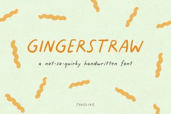 Gingerstraw Font Poster 1