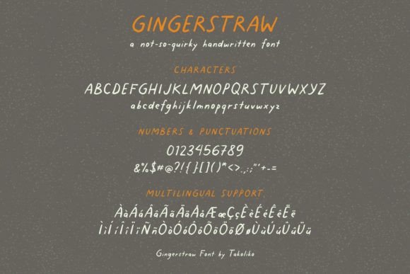 Gingerstraw Font Poster 7