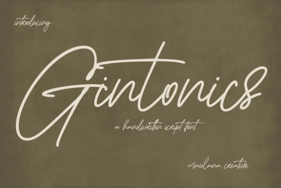 Gintonics Font Poster 1