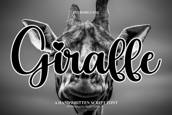 Giraffe Font Poster 1