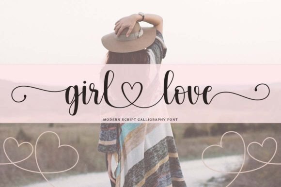 Girl Love Font Poster 1