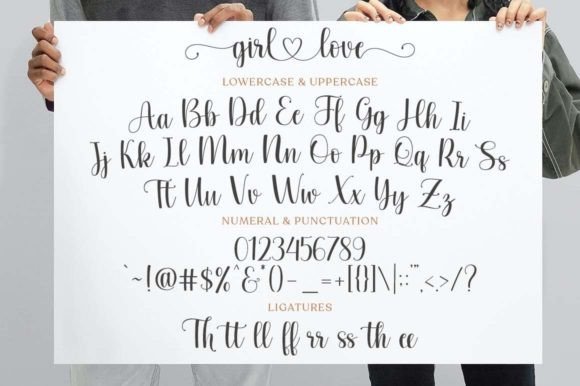 Girl Love Font Poster 7