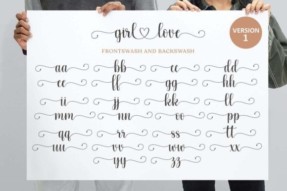 Girl Love Font Poster 8