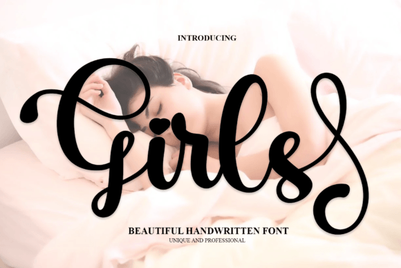 Girls Font Poster 1