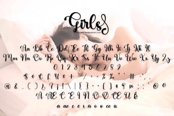 Girls Font Poster 6
