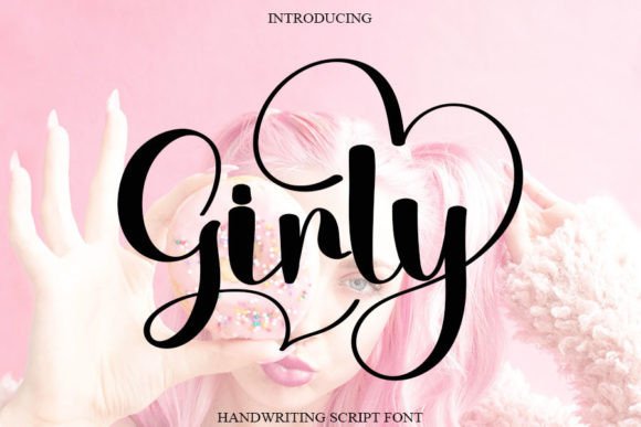 Girly Font Poster 1