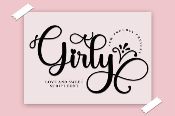 Girly Font Poster 1