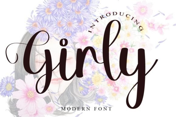 Girly Font Poster 1