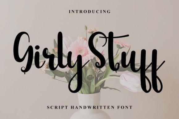 Girly Stuff Font Poster 1