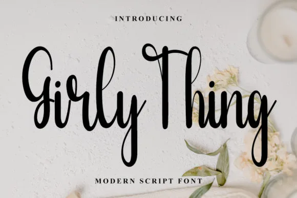 Girly Things Font Girly Things Font Poster 1