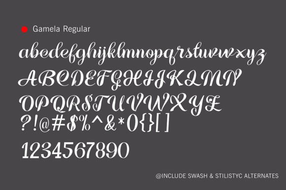 Glamela Font Poster 6