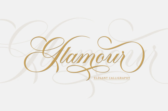 Glamour Font Poster 1