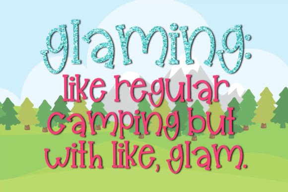 Glampers Font Poster 6