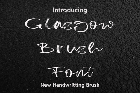 Glasgow Brush Font Poster 1