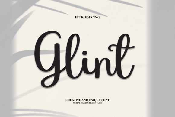 Glint Font Poster 1