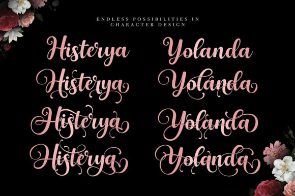 Gloria Beauty Font Poster 5