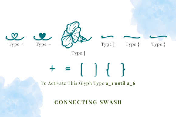 Glorya Birth Flower Font Poster 6