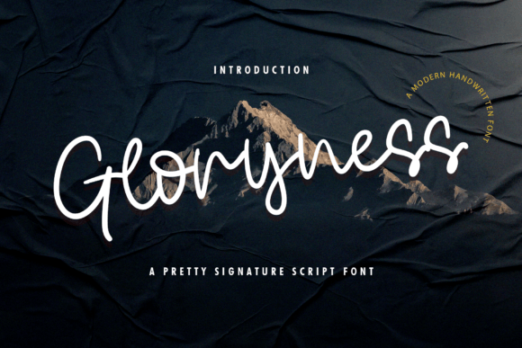 Gloryness Font Poster 1