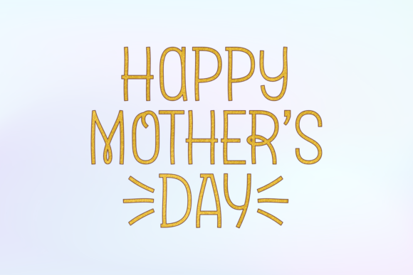 Glowing Moms Font Poster 3