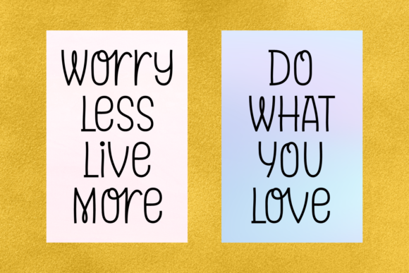 Glowing Moms Font Poster 4