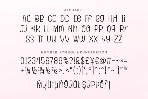 Glowing Moms Font Poster 5