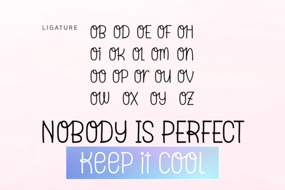 Glowing Moms Font Poster 6