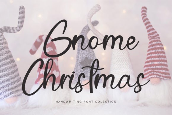 Gnome Christmas Font Poster 1