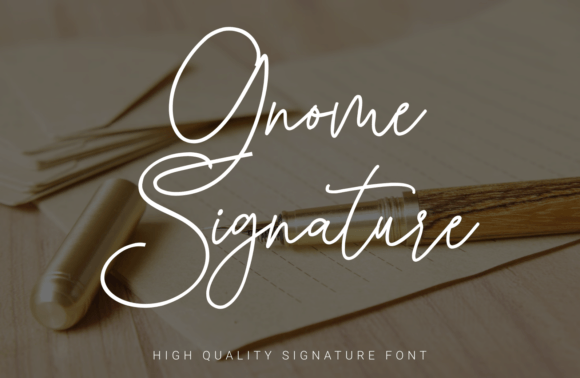 Gnome Signature Font Poster 1