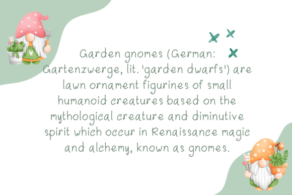 Gnomes Font Poster 2