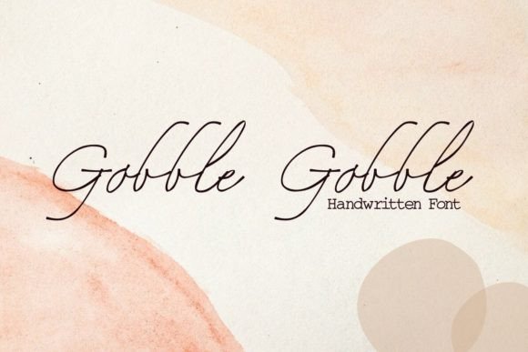 Gobble Gobble Font Poster 1