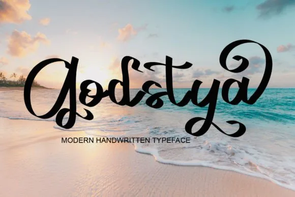 Godstya Font Godstya Font Poster 1