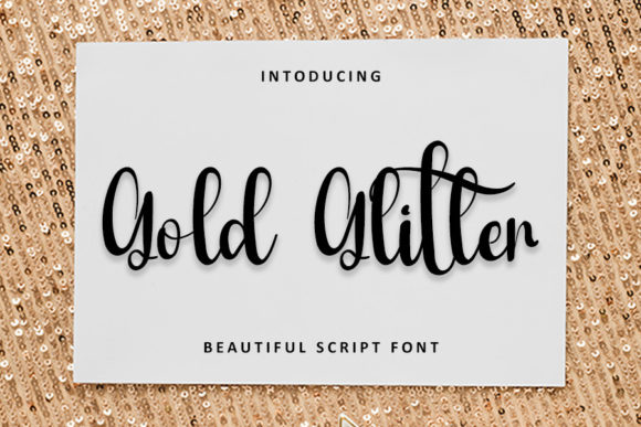 Gold Glitter Font