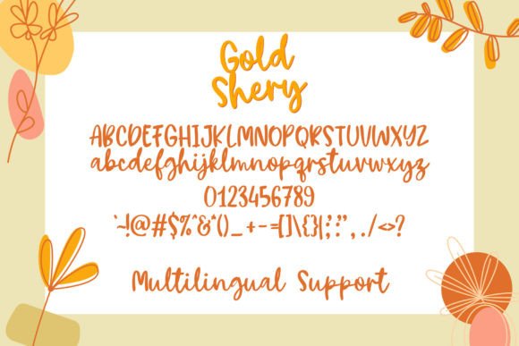 Gold Shery Font Poster 6