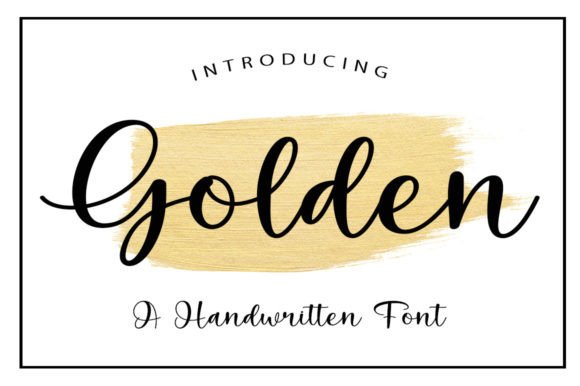Golden Font Poster 1